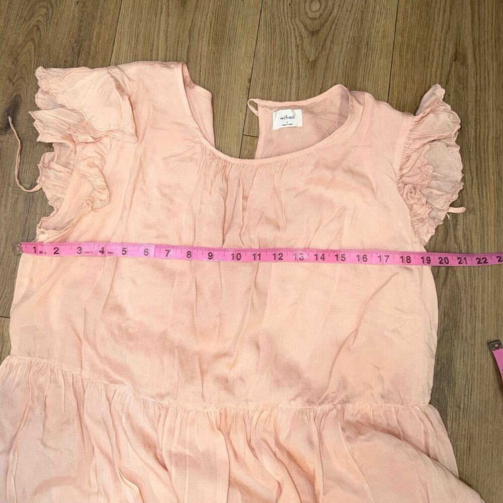 Aritzia Wilfred Sidonie Dress Petal Pink 100% Modal Size Small - Picture 5 of 8